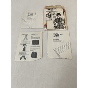 VTG Stretch & Sew 1045 Uncut Sewing Pattern Shawl Collar Jackets Bust size 30-42